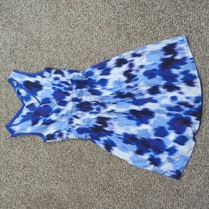 Simply Vera Vera Wang cotton blend sundress sleeveless elastic waist tie…